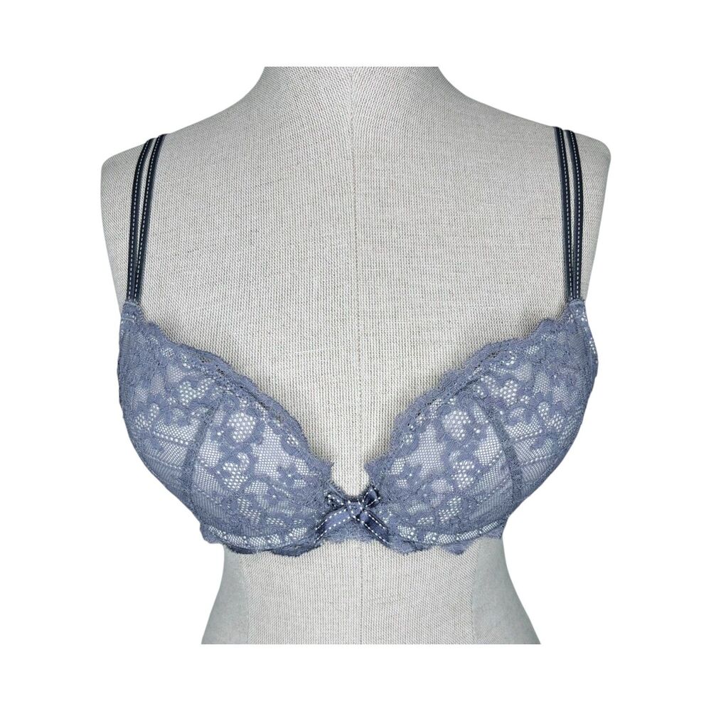 Chantelle Rive Gauche Push Up Bra 34C * Underwire Padded Removable Pads Pushup